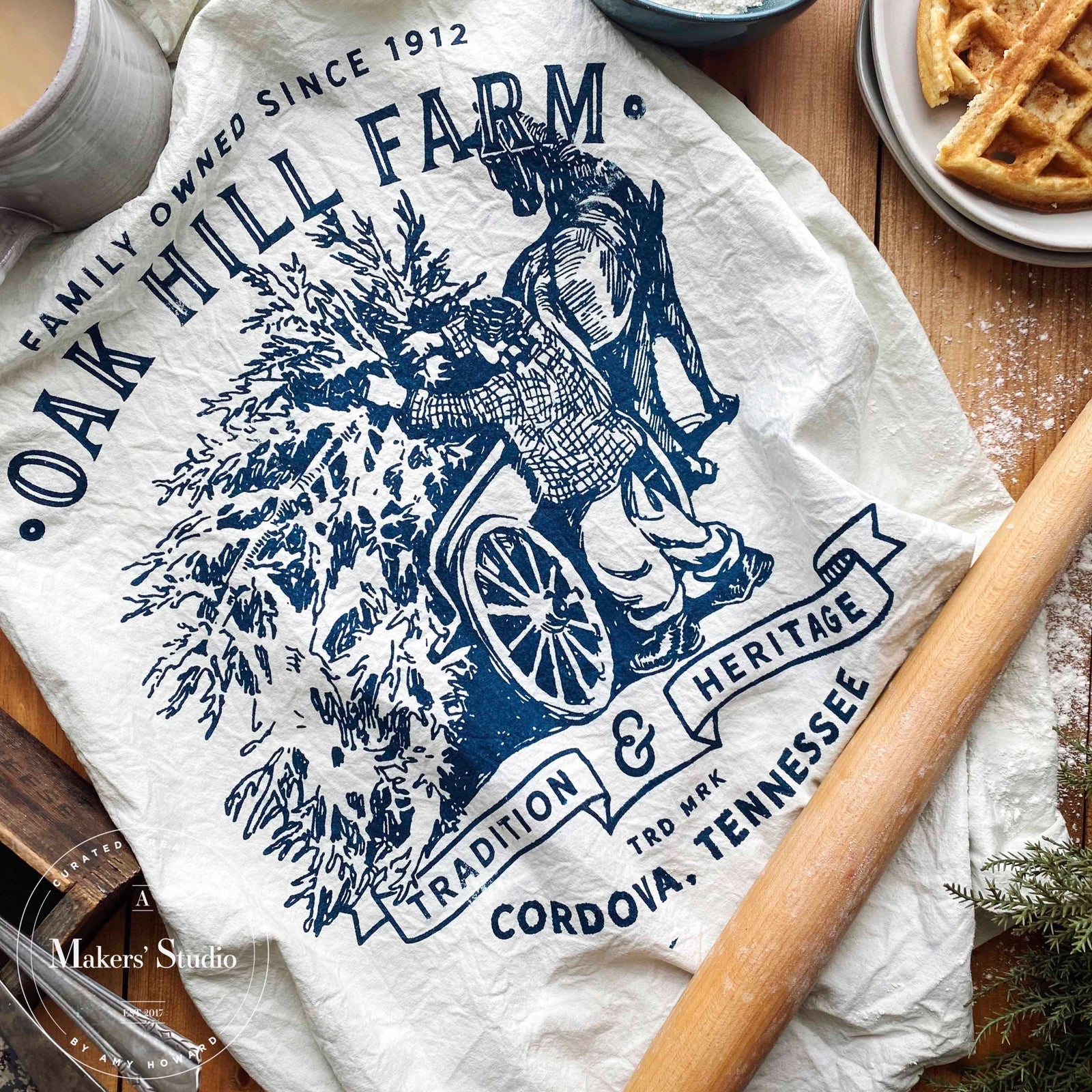 Oak Hill Tree Farm - Mesh Stencil 11x10