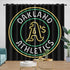 Oakland Athletics Curtains Blackout Window Drapes Room Decoration