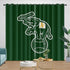 Oakland Athletics Curtains Blackout Window Drapes Room Decoration