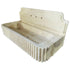 Oasis Beige Travertine Wall-mount Bathroom Vanity Sink Fluted (W)16" (L)36" (H)6"
