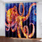 Octopus Curtains Blackout Window Treatments Drapes for Room Decoration