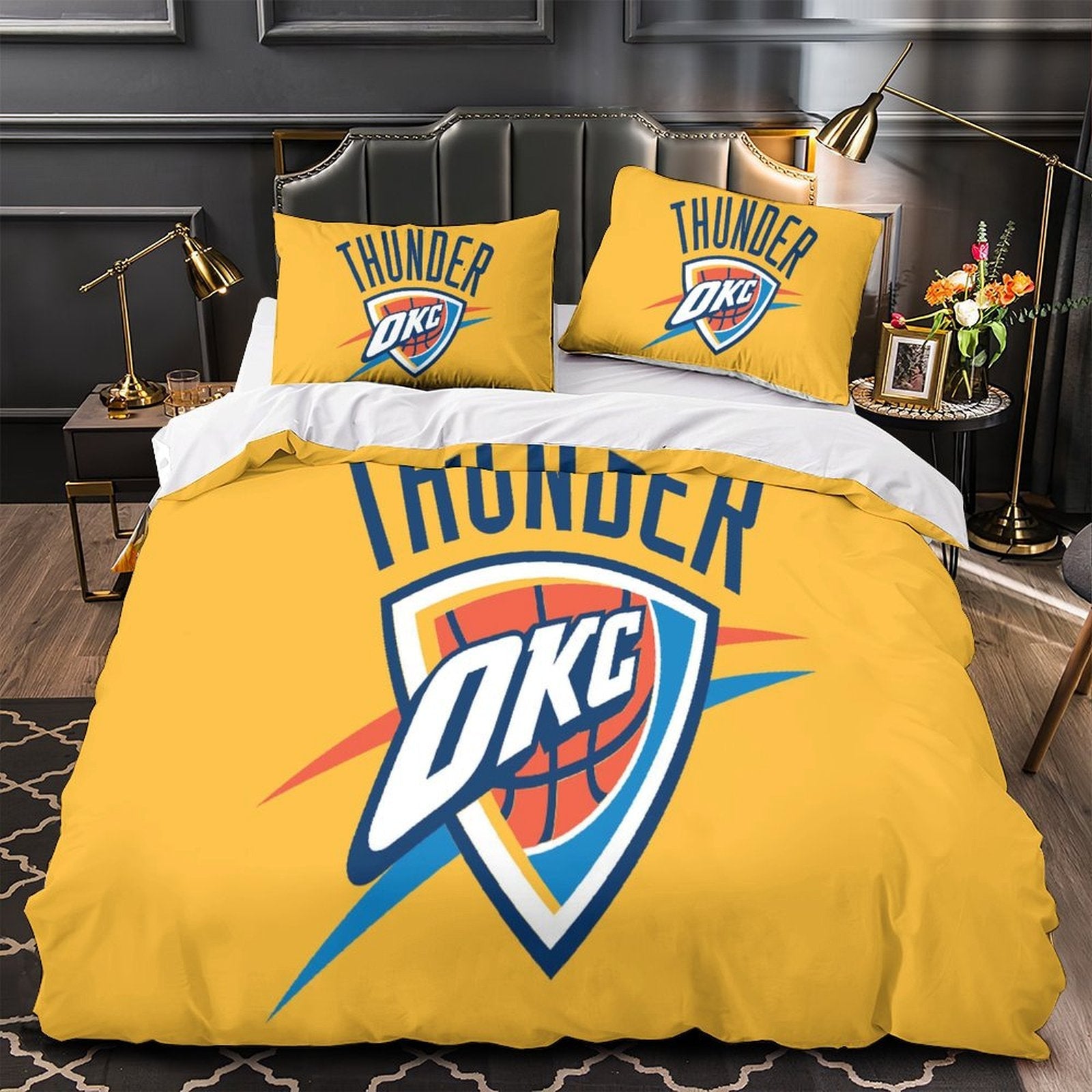 Oklahoma City Thunder Bedding Set Duvet Cover Without Filler