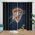 Oklahoma City Thunder Curtains Blackout Window Drapes Room Decoration