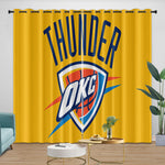 Oklahoma City Thunder Curtains Blackout Window Drapes Room Decoration