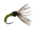 Olive Zebra Sakasa Kebari - 6 Tenkara Flies - Size 16