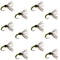 Olive Zebra Sakasa Kebari - 12 Tenkara Flies - Size 14