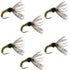 Olive Zebra Sakasa Kebari - 6 Tenkara Flies - Size 12