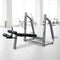 Olympic Decline Bench - Muscle D Fitness - 11 Gauge Steel - Commercial Upholstery - Weight Storage Pegs