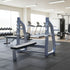 Olympic Flat Bench - Muscle D Fitness - 11 Gauge Steel - Commercial Upholstery - Weight Storage Pegs