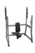 Olympic Military Bench - Muscle D Fitness - 11 Gauge Steel - Commercial Upholstery - Weight Storage Pegs