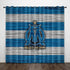 Olympique de Marseille Curtains Pattern Blackout Window Drapes