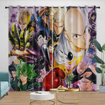 One-Punch Man Curtains Blackout Window Drapes Room Decoration
