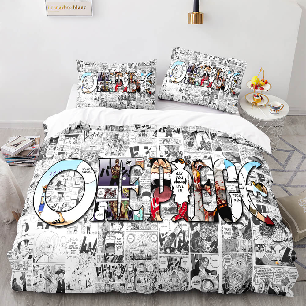 One Piece Cosplay Bedding Sets Quilt Covers Without Filler