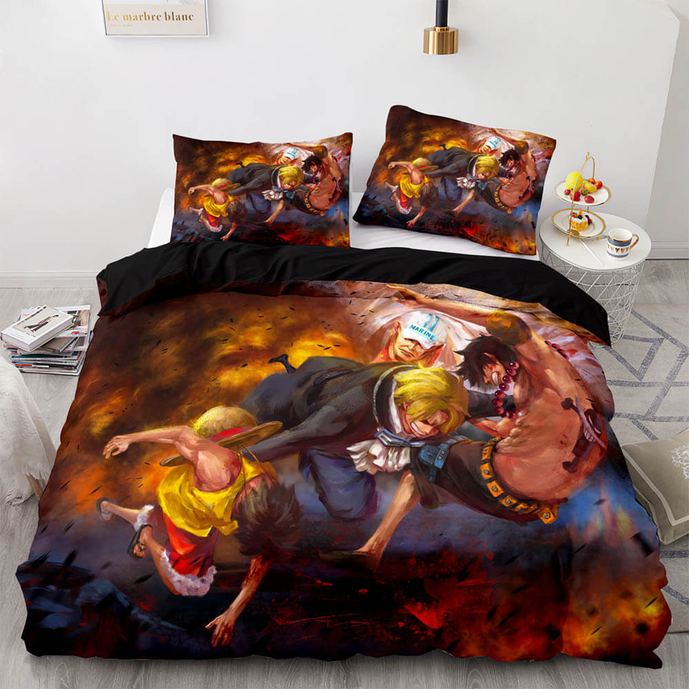 One Piece Cosplay Bedding Sets Quilt Covers Without Filler