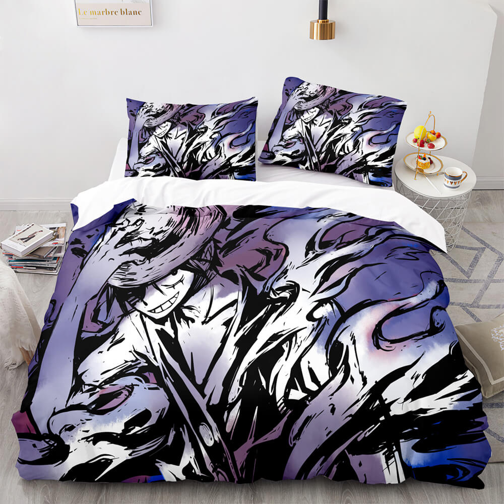 One Piece Cosplay Bedding Sets Quilt Covers Without Filler
