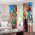 One Piece Curtains 2 Panels Blackout Window Drapes for Room Decoration