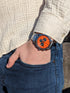 Orange and Black Chronograph Watch