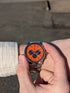 Orange and Black Chronograph Watch