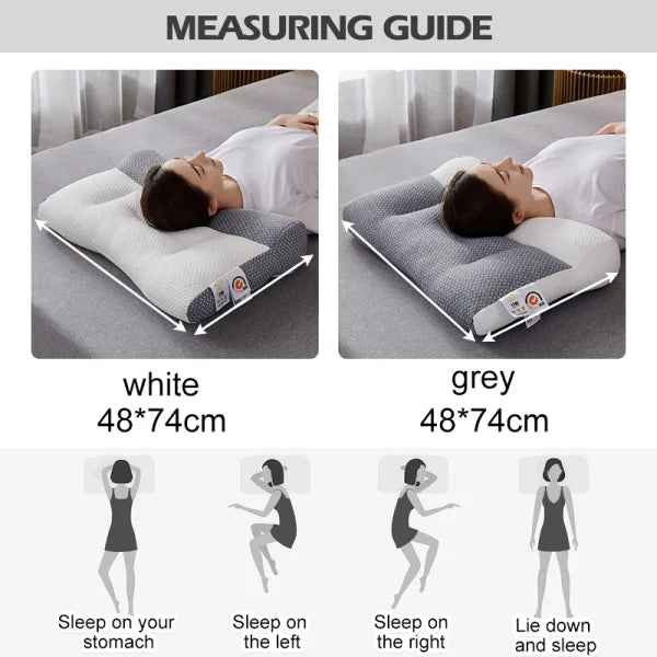 Ergonomic Cervical Neck Support Pillow Orthopedic Contour Sleeping Pillow