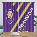 Orlando City SC Curtains Blackout Window Drapes Room Decoration