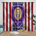 Orlando City SC Curtains Blackout Window Drapes Room Decoration