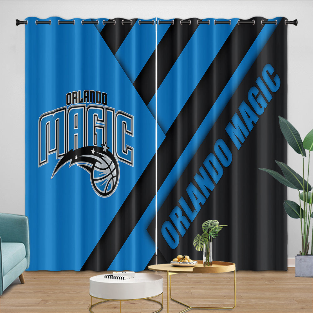 Orlando Magic Curtains Blackout Window Drapes Room Decoration