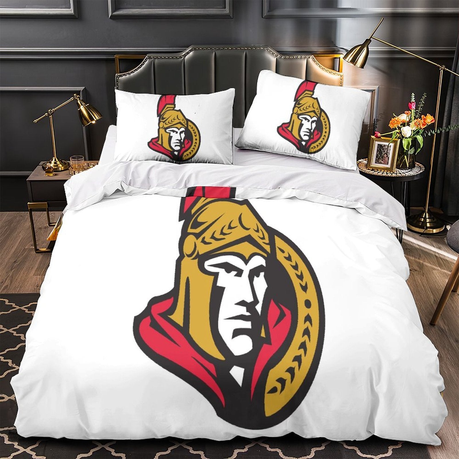 Ottawa Senators Bedding Set Quilt Duvet Cover Without Filler