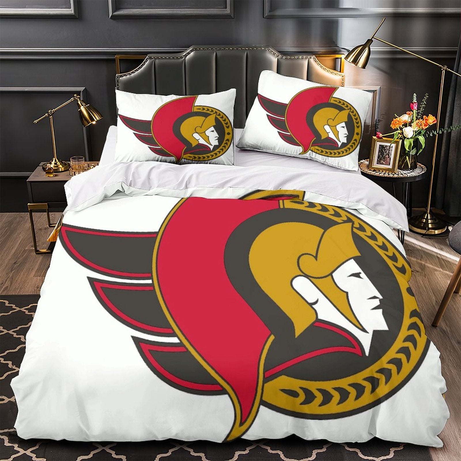 Ottawa Senators Bedding Set Quilt Duvet Cover Without Filler