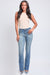 Women's Heavy Stitch Mid Rise Bootcut Stud Jeans
