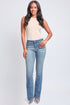 Women's Heavy Stitch Mid Rise Bootcut Stud Jeans