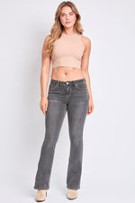 Women's Mid Rise Heavy Stitch Embroidered Bootcut Jeans