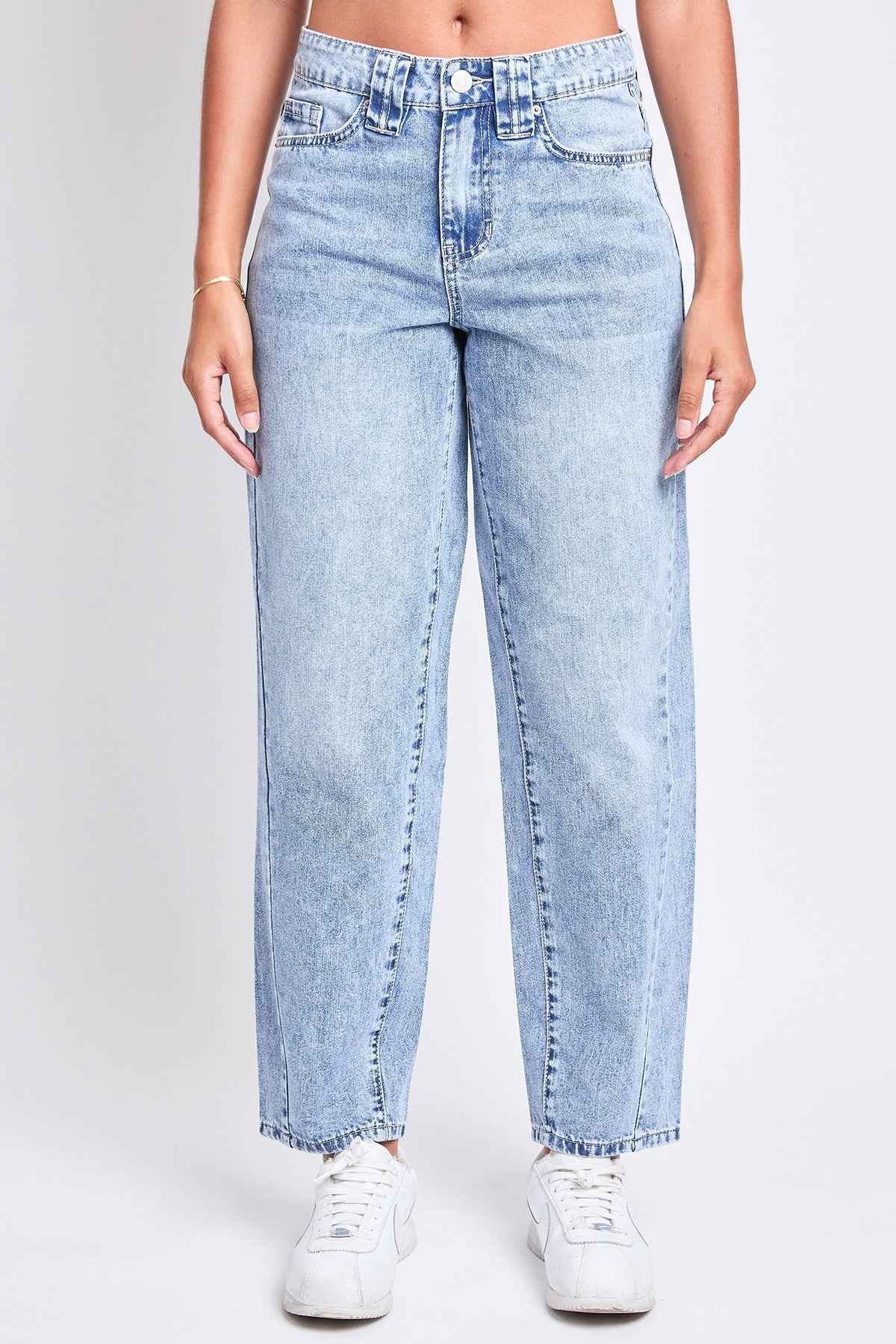 Women's Rigid Detailed Barrel Jeans