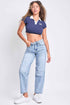 Women's Rigid Detailed Barrel Jeans