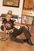 Women's Mid Rise Flap Pocket Belted Bootcut Jeans
