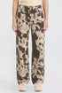 Women's Britney Printed Wide Leg Jeans