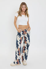 Women's Britney Printed Wide Leg Jeans