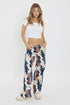Women's Britney Printed Wide Leg Jeans