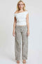 Women's Britney Leopard Wide Leg Jeans