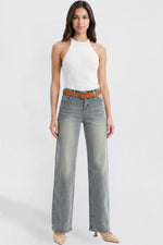 Women's Britney Belted Wide Leg Jeans