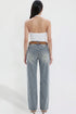 Women's Britney Belted Wide Leg Jeans