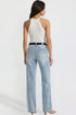 Women's Britney Belted Wide Leg Jeans