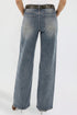 Women's Britney Belted Wide Leg Jeans