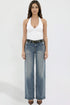 Women's Britney Belted Wide Leg Jeans