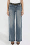 Women's Britney Belted Wide Leg Jeans