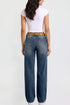 Women's Britney Belted Wide Leg Jeans