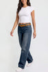 Women's Britney Belted Wide Leg Jeans