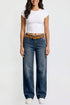 Women's Britney Belted Wide Leg Jeans