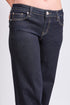 Women's Low Rise Wide Leg Cuff Jeans