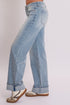 Women's Britney Wide Leg Cuff Jeans