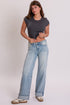 Women's Britney Wide Leg Cuff Jeans